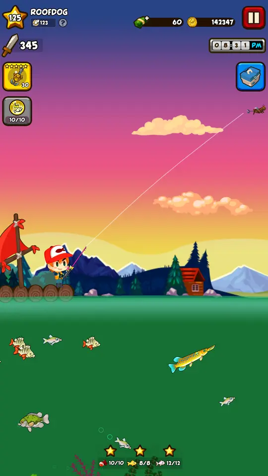 Fishing Break im Hochformat, erstes Bild der Play-Store-Galerie
